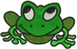 Frog embroidery design  favecraftscom